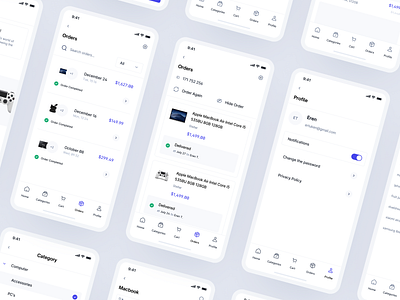 Cervo ✦ E-commerce App UI Kit clean digital goods digital product e commerce app ui kit ecommerce fashion figma mobile mobile app mobile app ui kit modern pixel perfect stores ui kit