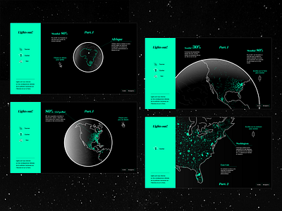 Lights out! – Light pollution website concept contrast earth ecology graphic design light neon pollution scroll storytelling ui ux webdesign