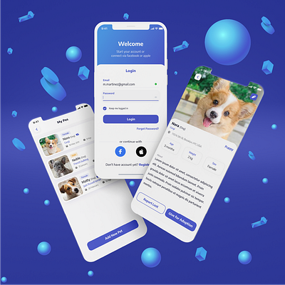 Pet Adaption App adaption adaption app app design design mobile mobile design mockup pet pet adaption app pet app ui ui design user interface user interface design ux ux design