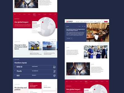 EMGF Website gas organization ui ux ux ui web website