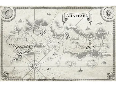 D&D Map dd hand draw illustration map photoshop