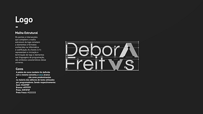 Debora's logo structure brand branding design it logo vector