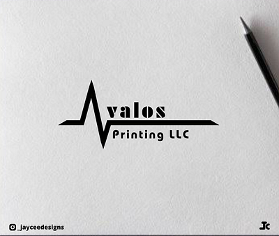 Avalos printing branding design graphic design logo logo design minimal ui vector