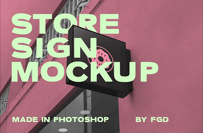 STORE SIGN MOCKUP logo mockup restaurant sign signage signage mockup store store sign