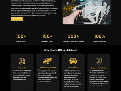 Snippet of a landing page web design branding design divi elementor elementor pro landing page ui ui ux web design wordpress wordpress design wordpress landing page