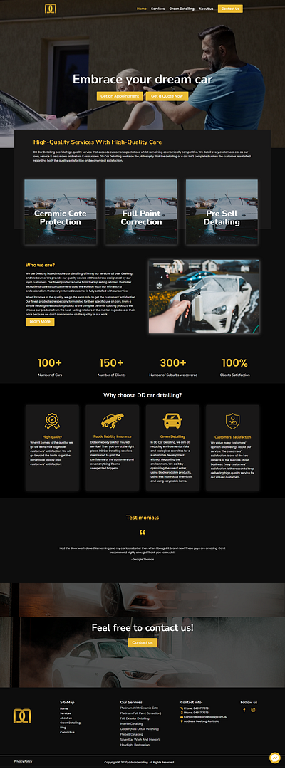 Snippet of a landing page web design branding design divi elementor elementor pro landing page ui ui ux web design wordpress wordpress design wordpress landing page