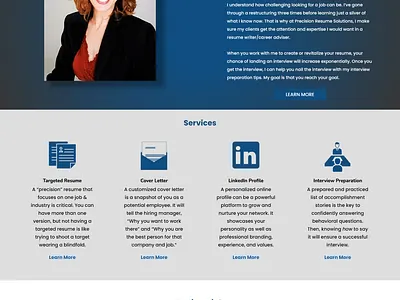 Snippet of a landing page branding design divi elementor elementor pro landing page ui ui ux web design wordpress wordpress website design