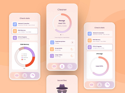 Cleaner application for IOS, IpadOS app design ui ux