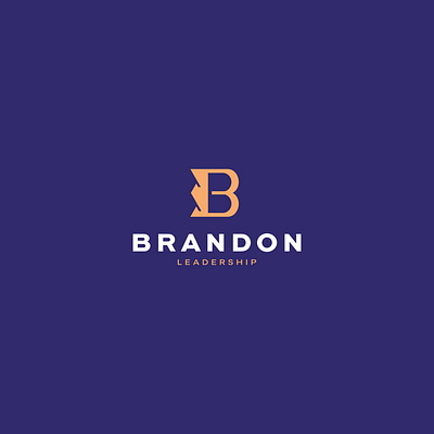 Brandon Leadership bletter blogo bmonogram branding character design icon illustration king lead logo symbol vector