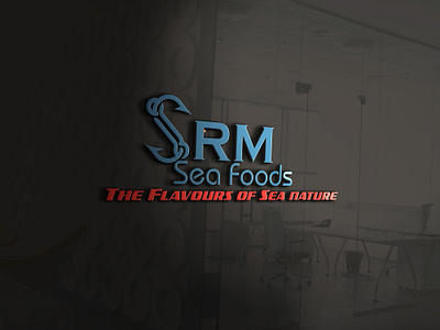 SRM Sea Foods (Logo Design) brand design branding design graphic design illustration logo logodesign ui ux vector