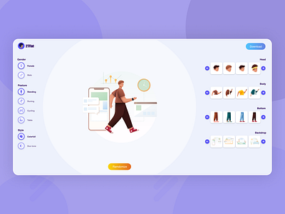 2TFlat Customize design illustration ui ux web design