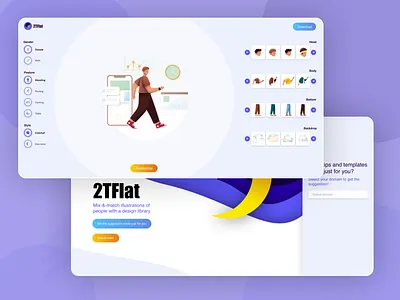 2T Flat Ilusstration flat illustration ui ux web design