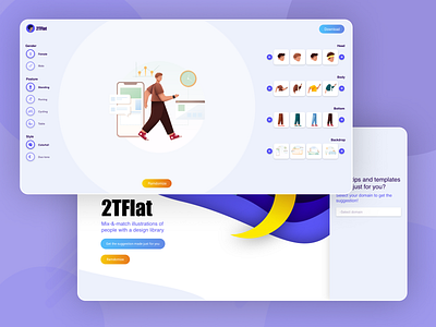 2T Flat Ilusstration flat illustration ui ux web design