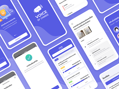 Voice of Change app application branding design ios logo ui ux