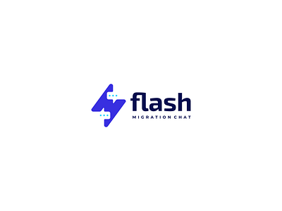 Flash - Migration Chat app applications branding bubble bubblechat chat colorful communication design flash icon illustration logo modern software talk ui ux