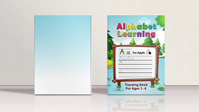 Alphabet Learning Tracing Book For Cute Kids baby design book cover book design coloring book graphic design kdp book cover ui