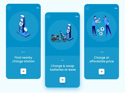On Boarding - EV Charging App creative design ev app ev charging ev charging mobile app ev charging station mobile app ev station mobile app trendy app trendy app design trendy design ui ux design uidesign wallet wallet page