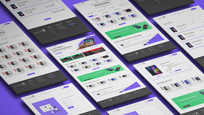ShopX, An online shopping store. branding design ecommerce shop ui uiux ux visual design web design website