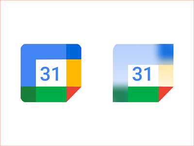 Google Calendar Icons app branding calendar dailyuichallenge design glassmorphism google icons illustration logo vector