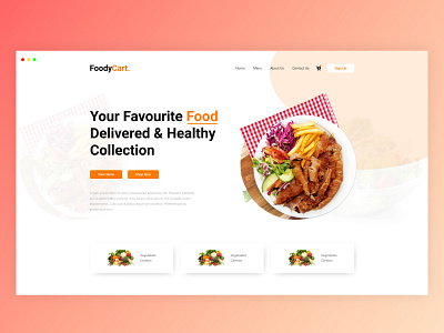 Restaurant Web UI Design Exploration 3d branding business logo digital product design food web ui graphic design home page illustration landing page design mobile app design motion graphics product design restaurant ui ui design ui trends uidesigner ux design web design web template