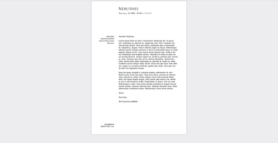 NAD#81 latex letterhead typesetting