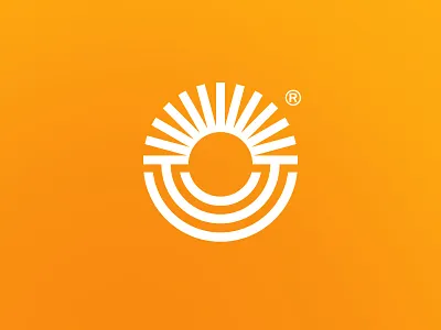 Поле Сад circle design flat illustration logo logomark mark minimal outline round typography