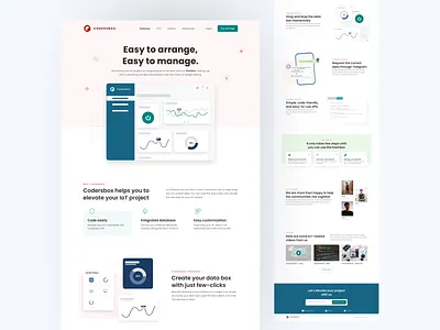 Codersbox Landing Page - SaaS IoT Dashboard dashboard iot landing page saas ui ui design ui web web web design website