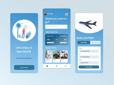 Travel App Design app design ui ux