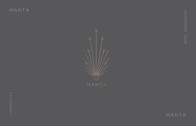 Manta logo art branding design logo peacock typo