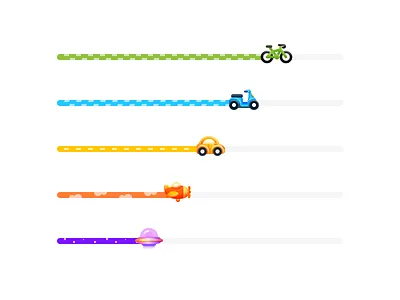 car design icon illustration ui