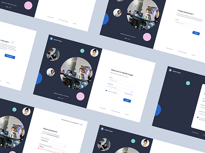 Log in / Sign in Page for Marketing website button desktop email banner error eye symbol forgot password input log in login login form photo registration reset password sign in sign up ui ux user interface web webdesign website