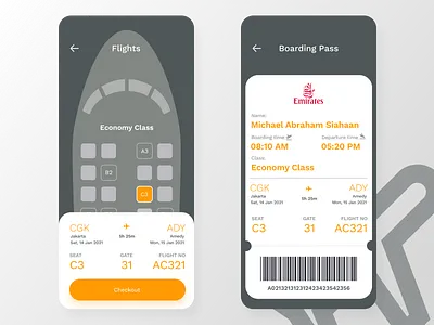 Boarding Pass appdesign boardingpass branding dailyui design graphic design logo plane ticket ui uiux ux