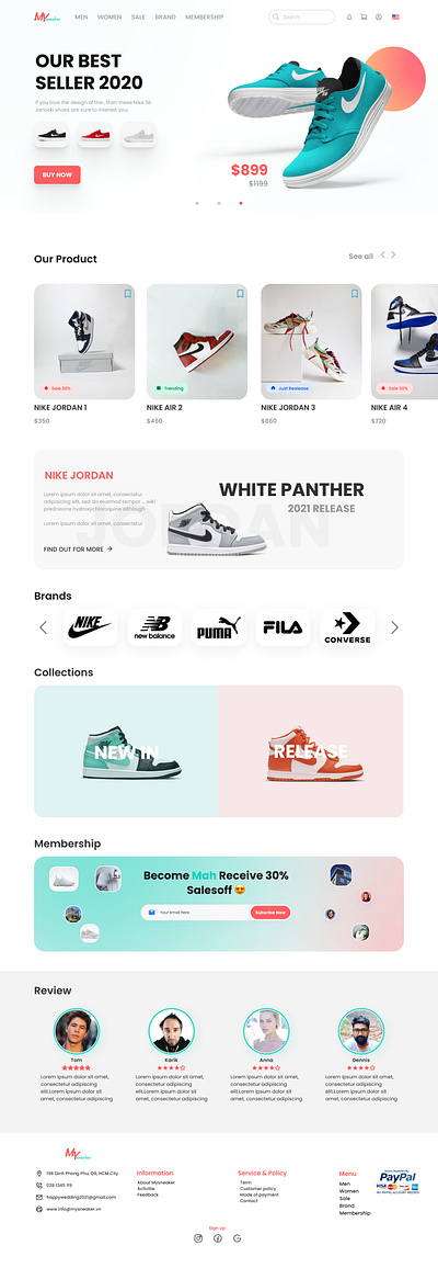 Mysneaker - Sneaker store branding graphic design ui