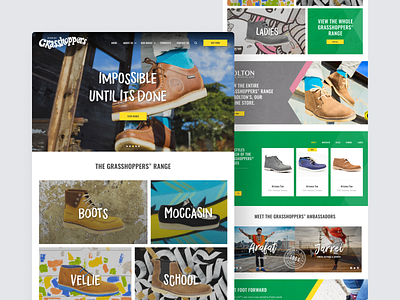 Grasshoppers Website design ui ux website