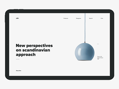 с&h light shop anoshko clean design ecommerce furniture layout minimalism shop store swiss typography ui ux web website