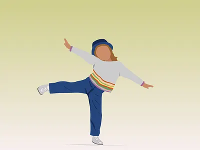 Little Girl! design graphic design illustration logo painting vector