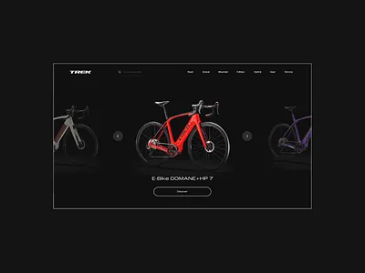 Electric Bicycles Website Concept adobe xd animation bicycle bike black concept design e bike electric fast landing page motion power redesign road store ui ux web website