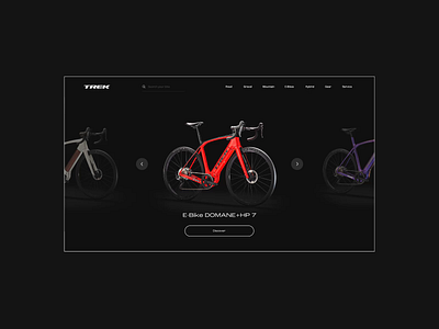 Electric Bicycles Website Concept adobe xd animation bicycle bike black concept design e bike electric fast landing page motion power redesign road store ui ux web website