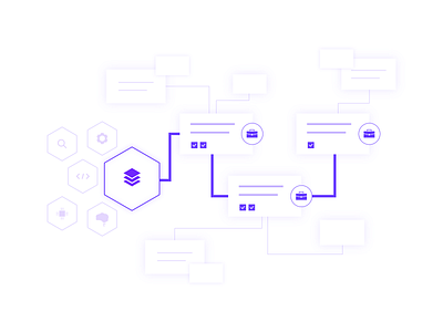 Co-created curriculum 2d art clean color creative design digital flat geometric graphic design icons illustration lines minimal monochromatic purple ui vector web