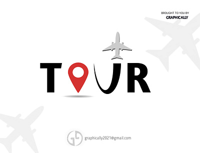 Tour Word logo (Concept 1) design illustration logo