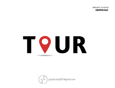 Tour Word logo concept 2 design illustration logo