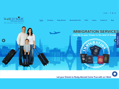 Worldwide Education Services - Education Industry branding brochure design flyer design graphic design logo wordpress