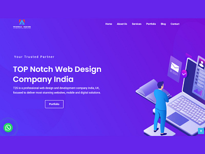 TriangletoSquare - IT Industry branding design graphic design logo wordpress