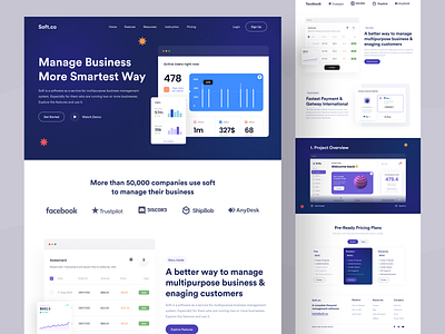 SAAS Landing Page dashboard finance landingpage nasim saas saas management saas platform landing page saas website software development uiux design web web design web platform web uiux website website landing page