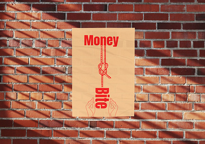 Money Bite Poster Design money bite poster design poster design poster template retro poster vintage poster