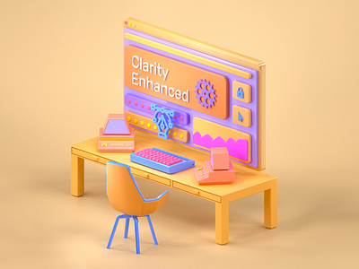 Web Design 3D Illustration 3d 3d art 3d illustration 3d modeling graphic design illustration illustration3d illustrator low poly ui design uiux ux web design illustration