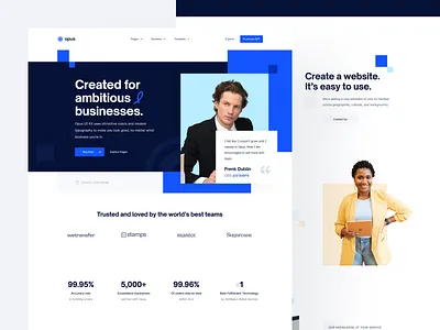 Landing Page: Opus UI Kit for Webflow business business landing page design landing landing business landing page landing page design landing page ui opus saas ui webflow webflow landing page