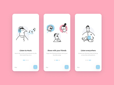 Onboarding Design app daily ui design illustration interface intro ios minimal mobile ui onboarding onboarding illustration onboarding screen onboarding ui ui ui design ux