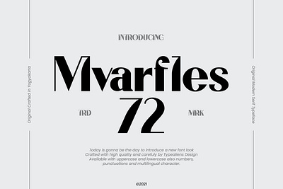 Mvarfles 72 Display Font advertising branding classy display display font elegant fashion font fonts lettering logo luxury magazine minimalist modern sans serif serif typeface typography unique