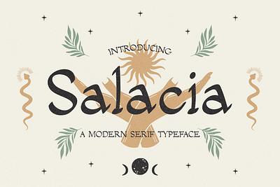 Salacia - Modern Serif Typeface advertising branding classy display display font elegant fashion font fonts lettering logo magazine minimalist modern sans serif serif stylish font typeface typography unique